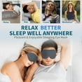 thumbnail image 7 of Sleep Mask –Soft Silk Eye Covers with Adjustable Strap & Soft Ear Loops, 3D Contoured Light Blocking Sleeping Mask for Travel, Naps & Relaxation, 7 of 7
