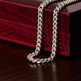 thumbnail image 4 of Cuban Link Chain Necklace - Gemini Theme, Cuban Link Chain - Stainless Steel/ Yellow Plated - Message Card & Gift Box, 4 of 5