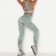 thumbnail image 3 of TFixol Conjunto de yoga de camuflaje para mujer, sujetador de 2 piezas, medias, traje, top corto, 3 of 8