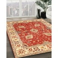 thumbnail image 2 of Ahgly Company Tapis d'Intérieur Carré Traditionnel Rouge Oriental, 10 Pieds Carré, 2 of 6