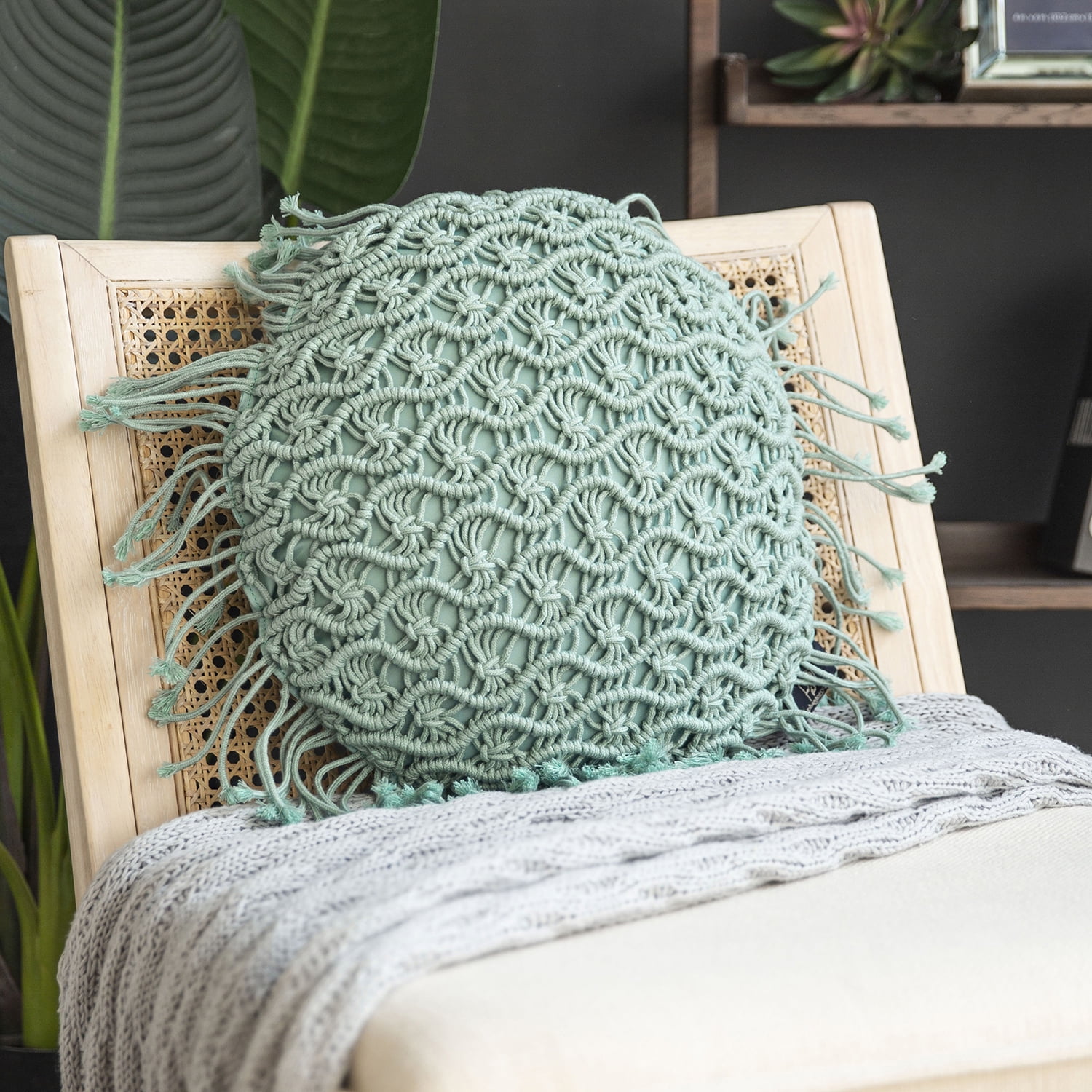 Phantoscope 100 Cotton Handmade Crochet Woven Boho with Tassels Series