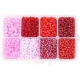 thumbnail image 1 of 4200 Pcs Perles de Rocaille en Verre Multicolores 8/0 Perles Rondes Poney Mini Entretoise Perles Tchèques Diamètre 3 mm pour Fabrication de Bijoux, 1 of 7