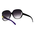 thumbnail image 4 of Womens Extra Oversized Round Designer Fashion Exposed Lens Butterfly Sunglasses Purple, 4 of 4