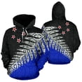 thumbnail image 3 of Sudadera con capucha de color helecho plateado y bandera de Aotearoa Nueva Zelanda para hombre, sudadera de moda urbana, abrigo con capucha para mujer y niño, 3 of 5