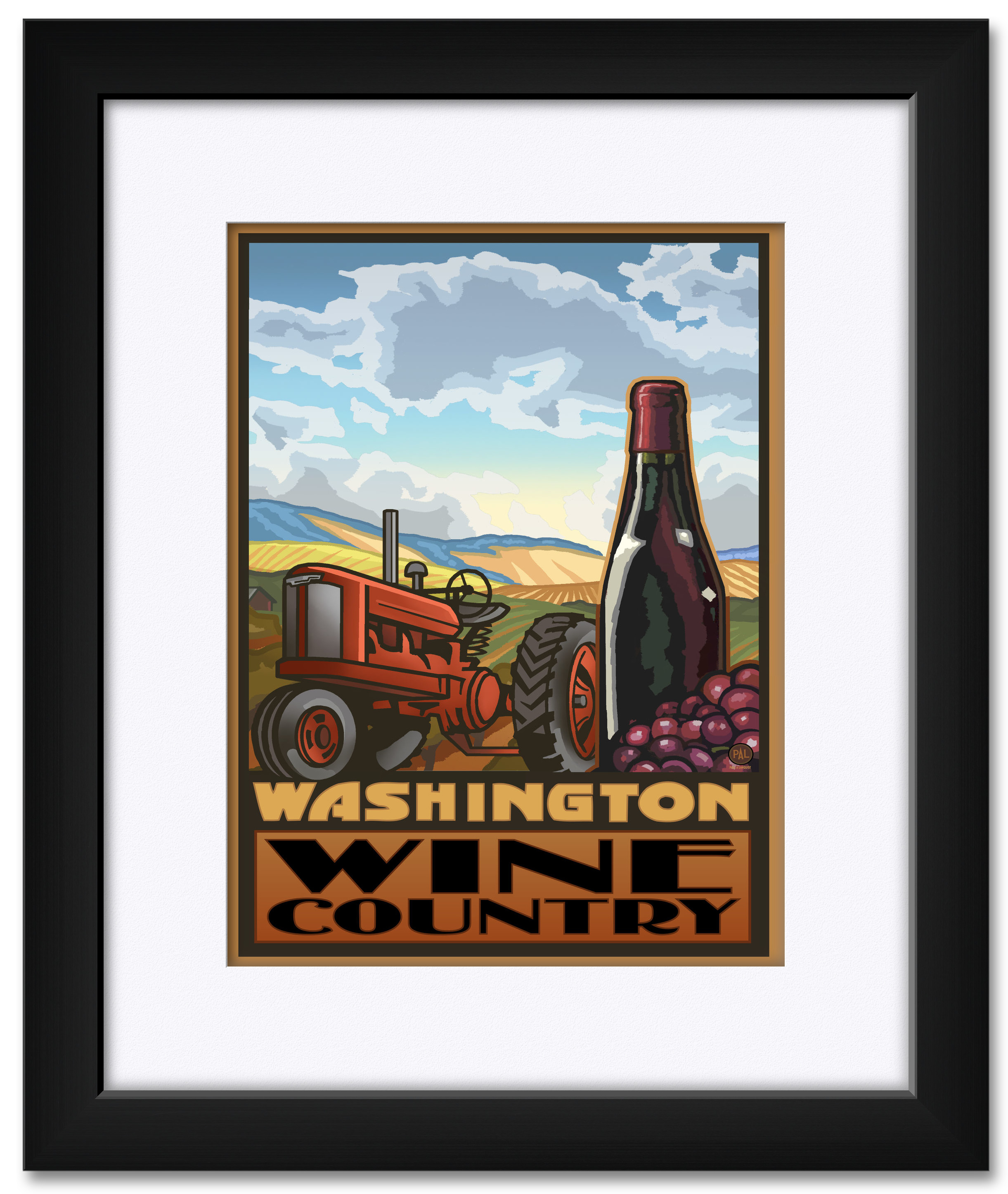 Washington Wine Country Framed & Matted Art Print by Paul A. Lanquist