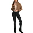 thumbnail image 2 of INSPIRE CHIC Women's Winter Bomber Jacket Outwear Baggy Padded Cropped Coats M Brown, 2 of 6