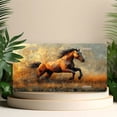 thumbnail image 4 of License Plate, Geometric Running Horse Decorative Front,Personalized Stainless Steel License Plate Cover For Men Women,12.2" X 6.2", 4 of 6
