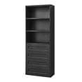 thumbnail image 4 of Bookcase and Bookshelves with 4 Drawers,Tall Storage Bookcase with 3 Shelves,72.1" H Office Storage Bookshelf for Home Office and Living Room,Wood Storage Bookshelves,Black, 4 of 11