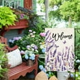 thumbnail image 5 of Summer Welcome Floral House Flag Spring Summer Florals Leaves Double Sided Large Yard Flag Heavy Duty Seasonal Flowers Butterfly Outdoor Outside Patio Decoration 12.5 x 18Inch, 5 of 6