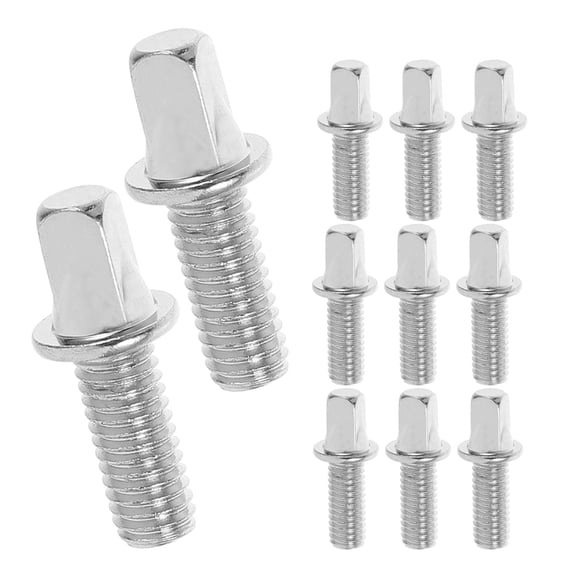 PBPBOX Drum Repair Key Screw Universal Compatibility Silver 12pcs