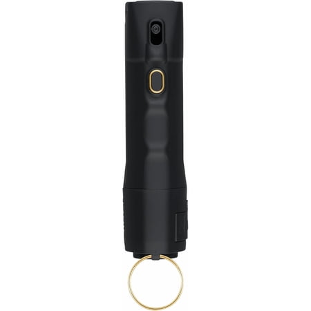 2-in-1 Pepper Spray with 130dB Personal Alarm, Alert and Defend with One Press, Fast Flip Top Safety with Finger Grip and Tuck-Away Keyring, Maximum Strength, UV Marking Dye