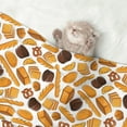 thumbnail image 2 of Disketp Coffee Bun Hot Dog Dog Blanket/Bed Cover for Dogs and Cats,Puppy Essentials-Medium, 2 of 8