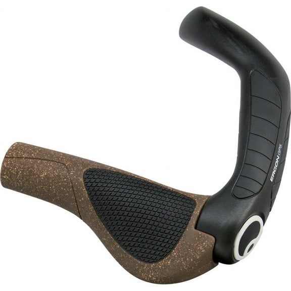 Ergon GP5 BioKork Grips, 210mm Composite Bar End - Small