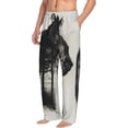 thumbnail image 6 of Disketp Double Exposure Cat Forest Men's Pajama Pants - Ultra Soft Fleece Sleep and Lounge Pants (Size: S-XXL)-Medium, 6 of 6