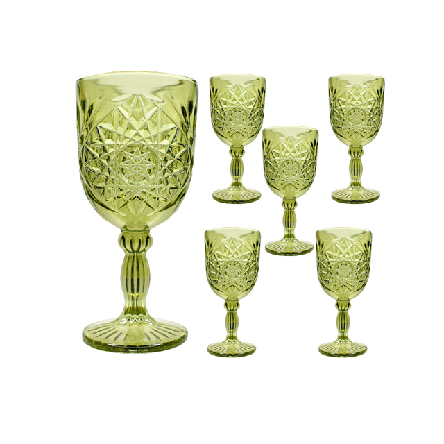 Set de 6 Copas de Cristal Stella Olivo Luliana Table Styling