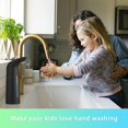 thumbnail image 5 of MINKUROW Automatic Soap Dispenser,13.5OZ Soap Dispenser for Kitchen Sink,IPX6 Waterproof Touchless Battery Operated Hand Soap Dispenser for Bathroom,Hotel,Restaurant,Public Place (Black), 5 of 6
