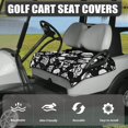 thumbnail image 3 of Yuyamidu Skull Golf Cart Seat Covers with Pockets Rose Golf Cart Seat Blanket for Club Car Seat Towel Blanket Golf Cart Accessories Easy to Install, 3 of 7