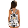 thumbnail image 2 of Uourmeti Cute Cartoon Cats Skirted One Piece Swimsuit for Girls - Quick Dry Stretch Swim Dress for Beach, Pool & Summer Vacation, 2 of 8