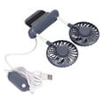 thumbnail image 1 of Screen Clip On Fan, Monitor Fan 2 Heads Space Saving  for Family Blue, 1 of 7
