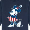 thumbnail image 3 of Disney - Americana - Minnie Flag Pattern - Toddler And Youth Long Sleeve Graphic T-Shirt, 3 of 5
