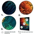 thumbnail image 3 of DESIGN ART Designart "Rainbow Colored Waves Ii" Modern Waves Canvas Art Print 16 in. wide x 32 in. high, 3 of 5