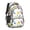 Dinosaur and Pineapple, variant on Dinosaur and Palm Off White Pattern Backpack for School, Cute School Bag with Adjustable Shoulder Straps and Padded Back, 16.9"x12.6"x5.9"