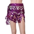 thumbnail image 3 of Bovxnpu Women Skirt Sparkly Sequin Fringe Skirt Tassel Shorts Belly Dance Skirts Festival Outfits for Women Beach Vacation Summer Outfits, 3 of 9