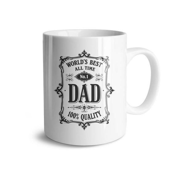 World's Best Dad Coffee Mugs 15 OZ Sublimation Mugs,Double-sided Printing Ceramic Cups Ceramic Mugs for Coffee,Tea,Hot Cocoa