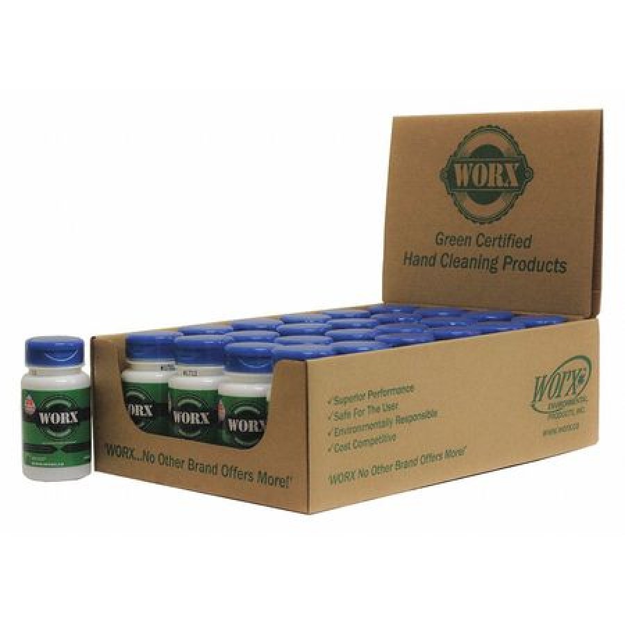 WORX 111224 1.85 oz. Powder Hand Cleaner Bottle, PK 24