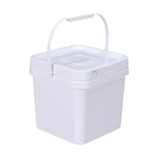 Pintar el agua de la cubeta de agua puede organizador portátil de bañera contenedor de cubo de almacenamiento de alimentos para proyectos de manejo de 5L