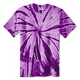 thumbnail image 5 of Mafoose Men's Short Sleeve Tie-Dye Male Cotton T-Shirts Purple 4XL, 5 of 6