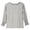 Grey, variant on uikmnh Cute Tops for Teens Girls 3/4 Sleeve Crewneck Ruffle Blouse Cute Casual Basic Summer Tee for Toddler Kids Youth Size:3-4 Years