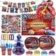 thumbnail image 2 of Nuevos globos de cumpleaños de Disney Cars, decoración de fiesta de dibujos animados de Lightning Mcqueen, servilletas de papel, platos, vasos, suministros para baby shower para niños, 2 of 5