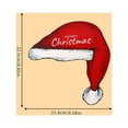 thumbnail image 2 of LOLIPPYY Window Decoration Festive Santa Hat Wood Red 1Pcs Ornaments Christmas, 2 of 8
