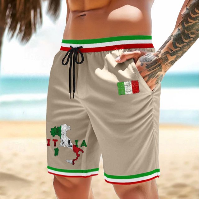 WILLBEST Pantalón Deportivo Corto para Hombre, Casual, para Uso Diario, Versátil y Elegante, para Relajarse y Salir, Ligero y Cómodo, Diseño de Estampado Moderno para Verano.