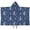 Blue Pink Moon, variant on White Blue Sun Moon Cloud Star Pattern Hooded Bath Towel,50"x30" for Ages 3 To 12 Kids, Quick Dry Lightweight Soft Microfiber Hood Beach Towel Cover Up for Kids