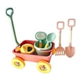 thumbnail image 3 of Tachiuwa Outdoor Toy Vehicle Funny Multiuse Vehicle Multicolor Pretend Play Wagon Set Pink, 3 of 9