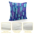 thumbnail image 4 of COMIO Abstract Retro 70s Lavender Purple Blue Paint Brush Throw Pillow Covers Aesthetic Throw Pillowcase Home Decor Living Room Cozy Cushion Cover For Bed Couch Sofa Trendy Funky Dormitory College, 4 of 5