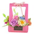 thumbnail image 2 of Juego de 2 Cestas de Flores de Fieltro para Bricolaje, Kit de Artesanía Floral para Fiesta en Casa rosa de colores rosa rosa Macarena Cesta de flores artesanal, 2 of 8