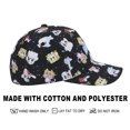 thumbnail image 4 of Lanky Box All-Over Character Print Youth Black Traditional Adjustable Hat, 4 of 7