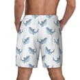 thumbnail image 4 of Fotbe Party Shark Cute Men’s Swim Trunks Quick Dry Swim Shorts Board Shorts with Mesh Lining-3X-Large, 4 of 9