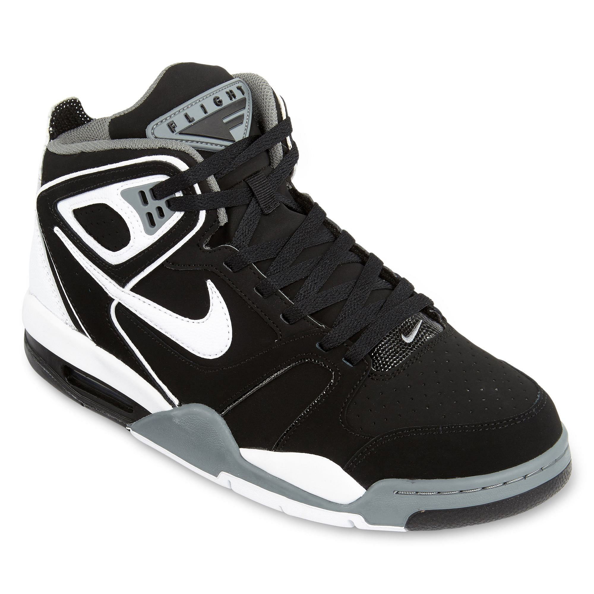 nul nakomelingen Bourgeon Nike Men's Air Flight Falcon Basketball Shoe Black/Cool Grey/White -  Walmart.com