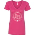 thumbnail image 3 of Inktastic Blessed to Be a Mimi Grandma Women's V-Neck T-Shirt, 3 of 5
