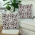 thumbnail image 2 of YUSDECOR Leopard Print Pattern Pillowcase Pillow Protector Cushion Cover 18x18 inch,Set of 2, 2 of 2