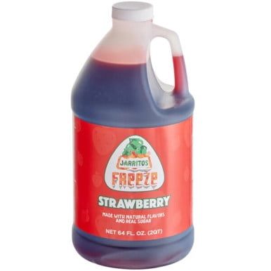 Jarritos Strawberry Slushy Syrup 5:1 Concentrate -64 oz