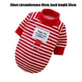 thumbnail image 2 of Cozy Pet Clothes Winter Warm Striped Sweater With Leash Hook for Small Medium Cats and Dogs, 2 of 5