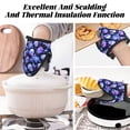 thumbnail image 7 of Pofeuu flower starry sky Skull Print Thickened Mini Silicone Oven Mitts Heat Resistant, Rubber Oven Mitt Gloves, Finger Pinch Grips, Pot Holder, Silicone Potholder, 7 of 7