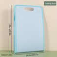 thumbnail image 1 of 1Pcs A4 Vertical13 Pocket Expanding File Briefcases Handbag Paper Folder Organiser Document Bag Storage Blue, 1 of 5