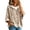 Beige, variant on Cheetah Hooded Knit Sweaters for Women Oversized Drawstring 3/4 Sleeve Pullover Top Casual Fall Fashion Daily Sweatshirt Outfits