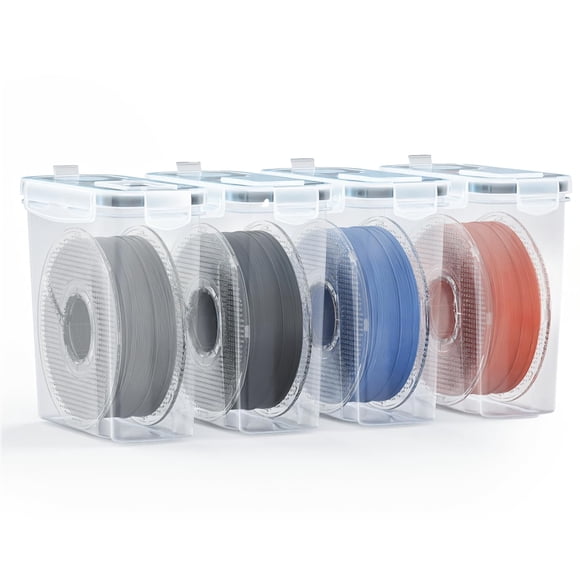 Caja de Almacenamiento de Filamento AMZPro Paquete de 4 de 4.0L para Impresión 3D